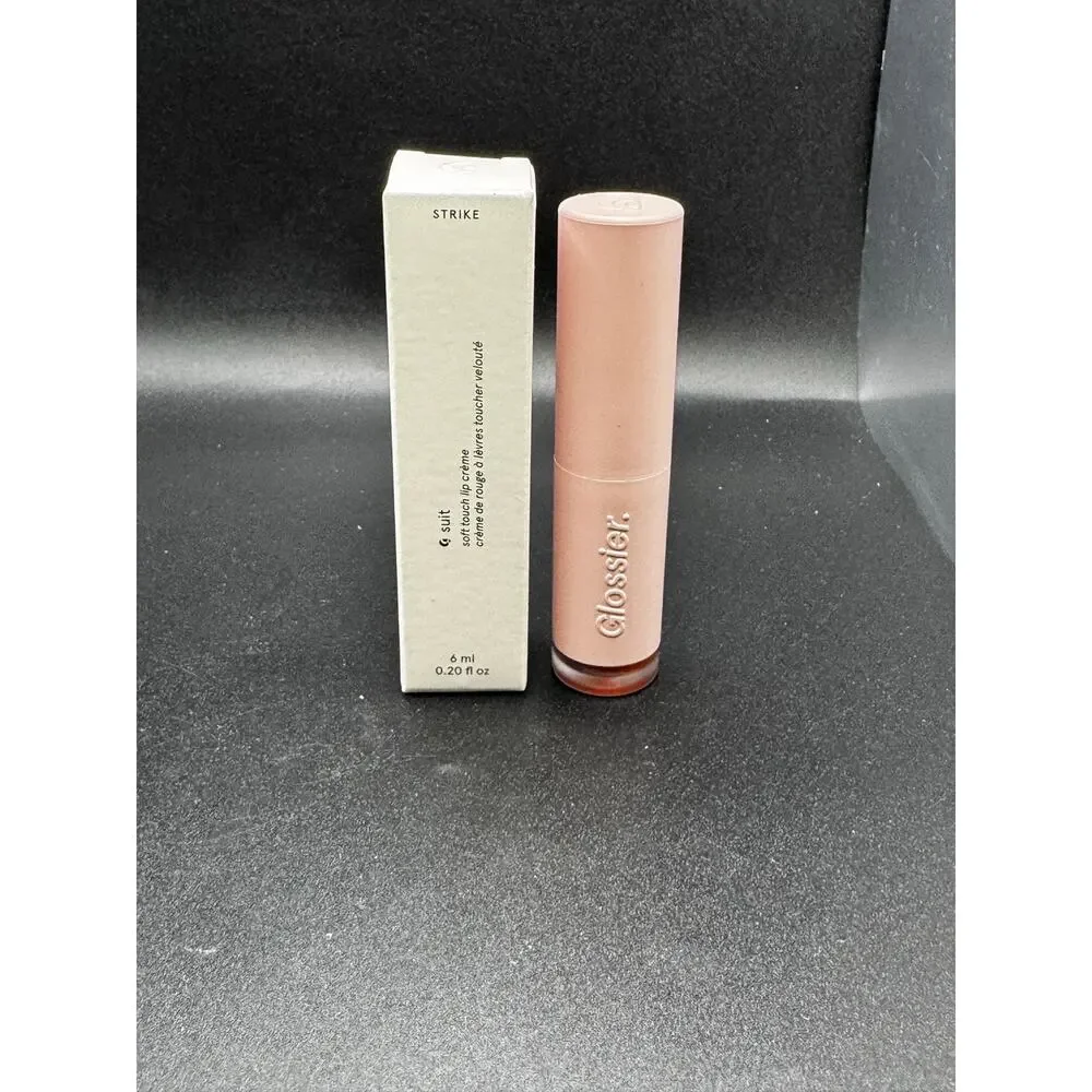 NWT glossier g suit soft touch lip creme in color strike